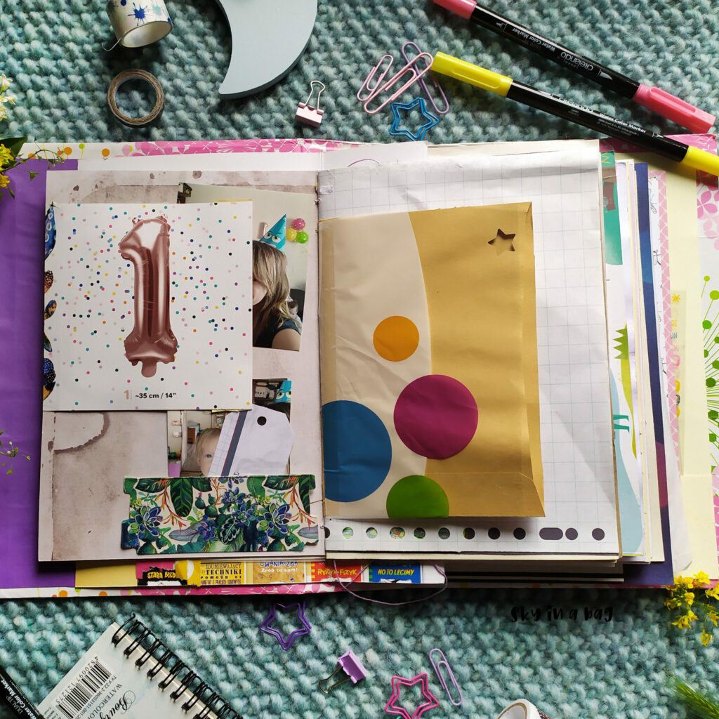 Wspomnienia z pierwszego roczku w junk journalu.