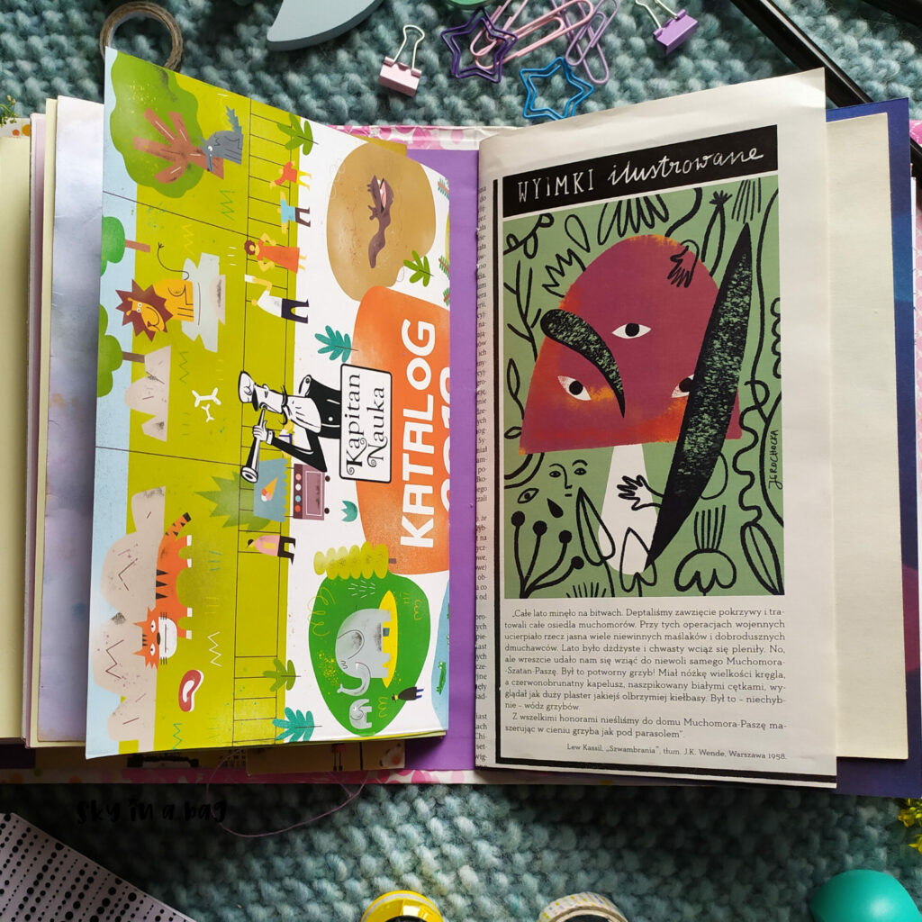 Co jeszcze można wpiąć do junk journala: ilustracje z gazet.