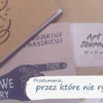 okładka wpisu przedstawia okładki książek i szkicowników